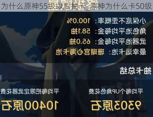 为什么原神55级以后抽卡_原神为什么卡50级