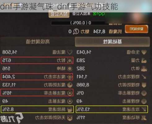 dnf手游凝气珠_dnf手游气功技能