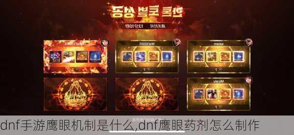 dnf手游鹰眼机制是什么,dnf鹰眼药剂怎么制作