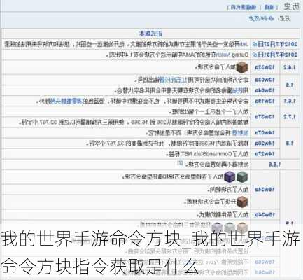 我的世界手游命令方块_我的世界手游命令方块指令获取是什么