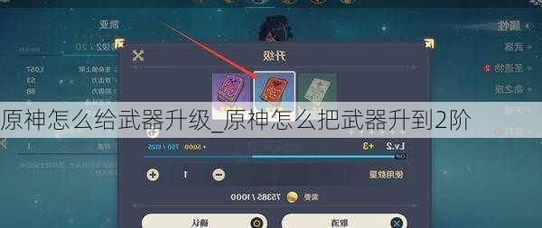 原神怎么给武器升级_原神怎么把武器升到2阶
