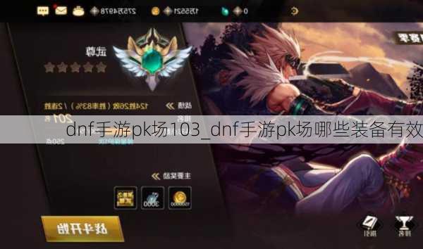 dnf手游pk场103_dnf手游pk场哪些装备有效