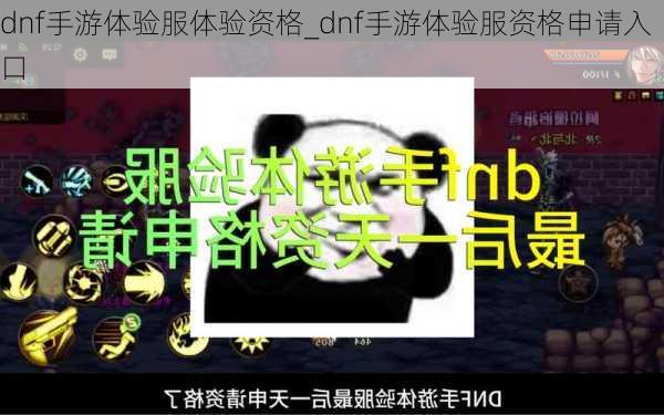 dnf手游体验服体验资格_dnf手游体验服资格申请入口