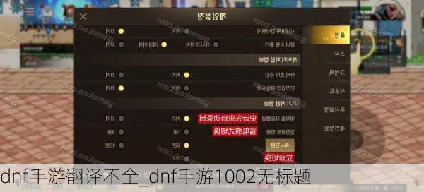 dnf手游翻译不全_dnf手游1002无标题