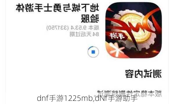 dnf手游1225mb,dNf手游助手