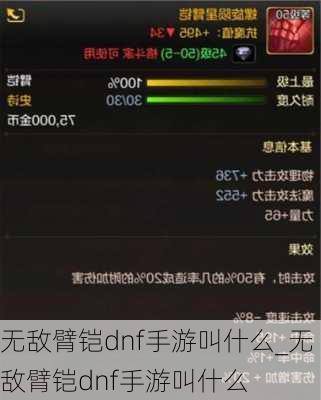 无敌臂铠dnf手游叫什么_无敌臂铠dnf手游叫什么