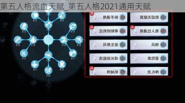 第五人格流血天赋_第五人格2021通用天赋