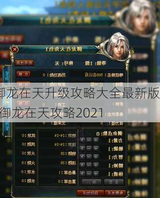 御龙在天升级攻略大全最新版-御龙在天攻略2021