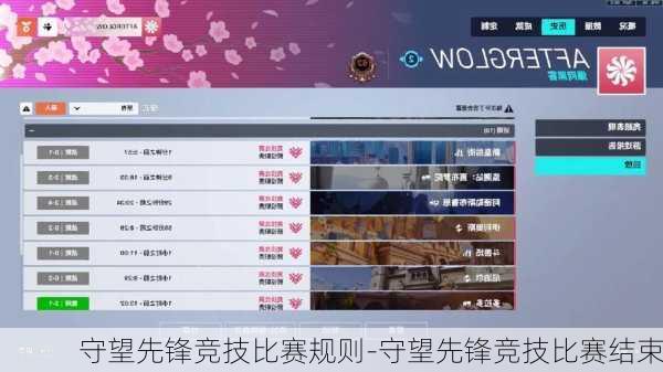 守望先锋竞技比赛规则-守望先锋竞技比赛结束