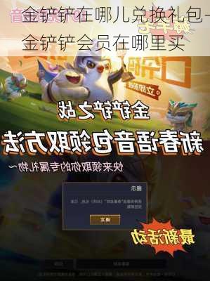 金铲铲在哪儿兑换礼包-金铲铲会员在哪里买