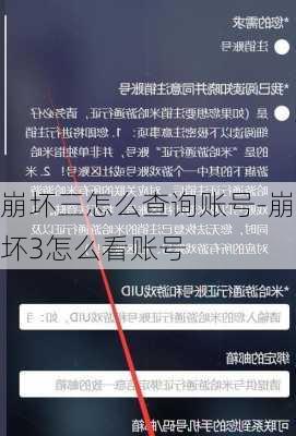 崩坏三怎么查询账号-崩坏3怎么看账号