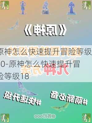 原神怎么快速提升冒险等级40-原神怎么快速提升冒险等级18