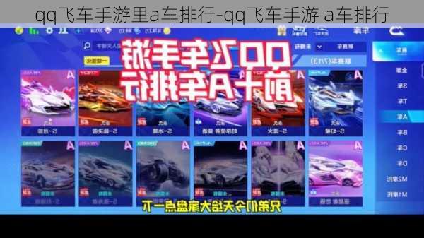 qq飞车手游里a车排行-qq飞车手游 a车排行